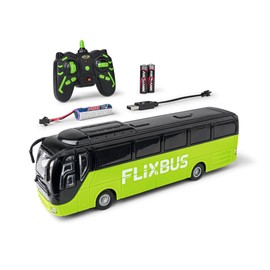 Carson 1:64 Flixbus 2,4 GHz 100% RTR - 100% pronto all'uso, autobus giocattolo, macchinina giocattolo, auto telecomandata, per bambini dai 3 anni in su, autonomia circa 80 min, autobus RC