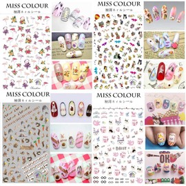 TOROKOM 840+Muster Tiere nagelsticker selbstklebend Nagelaufkleber Nail Art Sticker Nagel Abziehbilder für Mädchen Mitgebsel Kindergeburtstag DIY Nagel Kunst Dekoration