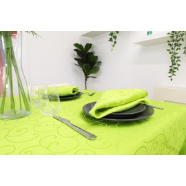 Christmas Concepts® 45cm x 45cm Pack Of 4 Lime Green Damask Napkins