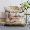 Icotoibabie 18 x 18 Pillow Covers Pheasant Pheasant Walking in