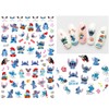 8pcs Cute Nail Art Stickers 3D Cartoon Nail Decals Self-Adhesive