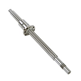 CNCCANEN Ball Screw CNC Parts SFU2005 RM2005 600mm with Metal Deflector Ball Screw nut, Diameter 20mm Lead 5mm Length 600mm, High Precision Part for CNC Machine