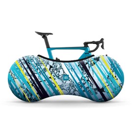 Velo Sock Bicycle Indoor Cover for Storage and Transportation, Stretchy Dirt Proof Fabric, Bike Travel Protection Cover - Icy Lemon