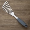 304 Stainless Steel Fish Spatula, Non-Slip Ergonomic Handle Slotted Spatula,