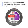 3M Venture Tape UL181B-FX Polypropylene Duct Tape 1599B, Silver, 48