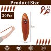 20Pcs Brown Slingshot Poo Finger Toys Bulk,Flying Poo Finger Sling