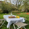 LAN&LAN - Rectangular Check Tablecloth, Tablecloth for Indoor and Outdoor