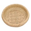 Round Bread Baskets Bamboo Hand Woven Fruits Vegetable Storage Basket