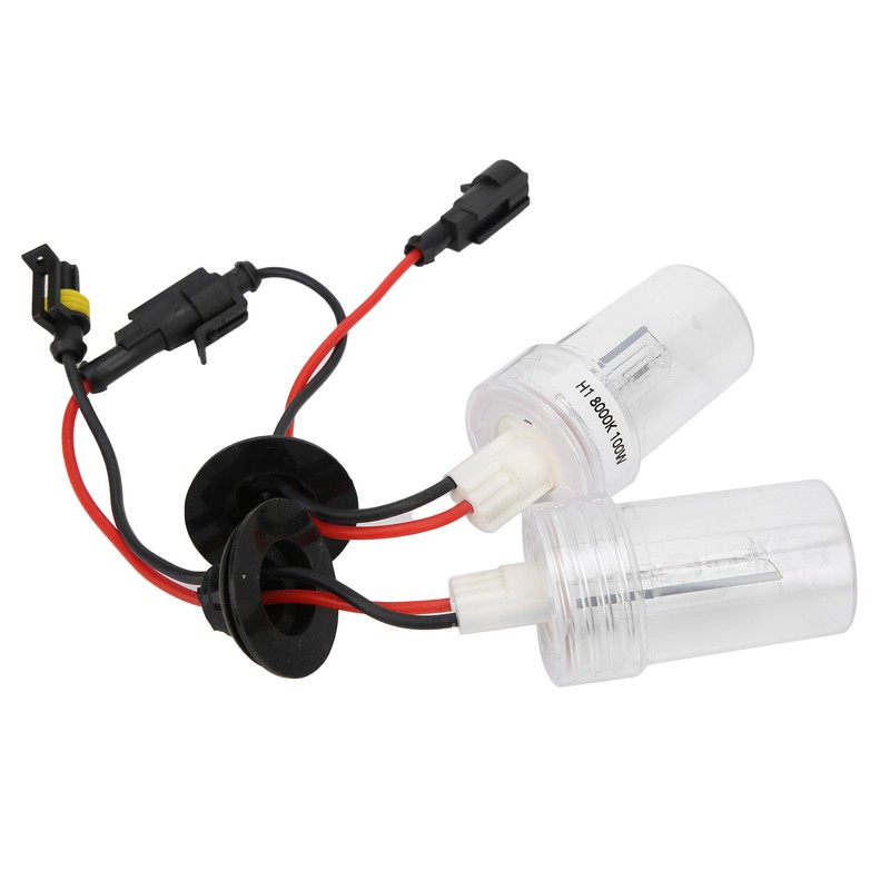 2Pcs Headlight Xenon Bulbs HID Lamp Replacement 100W 8000K H1