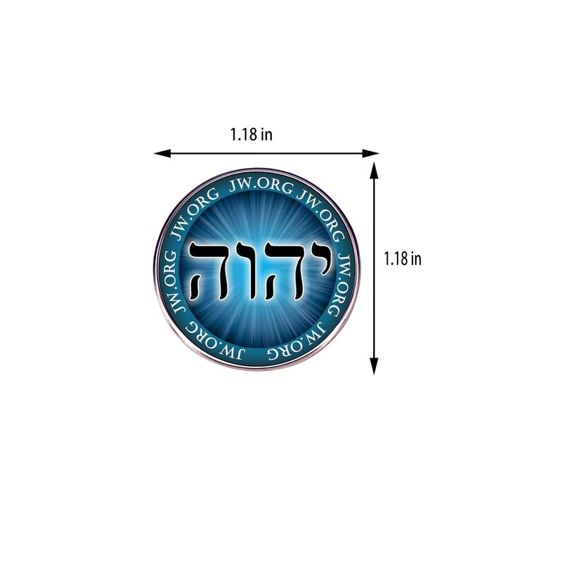 5 PACK JW.ORG Logo Lapel Pin, Jehovah Witness, 1 Inch