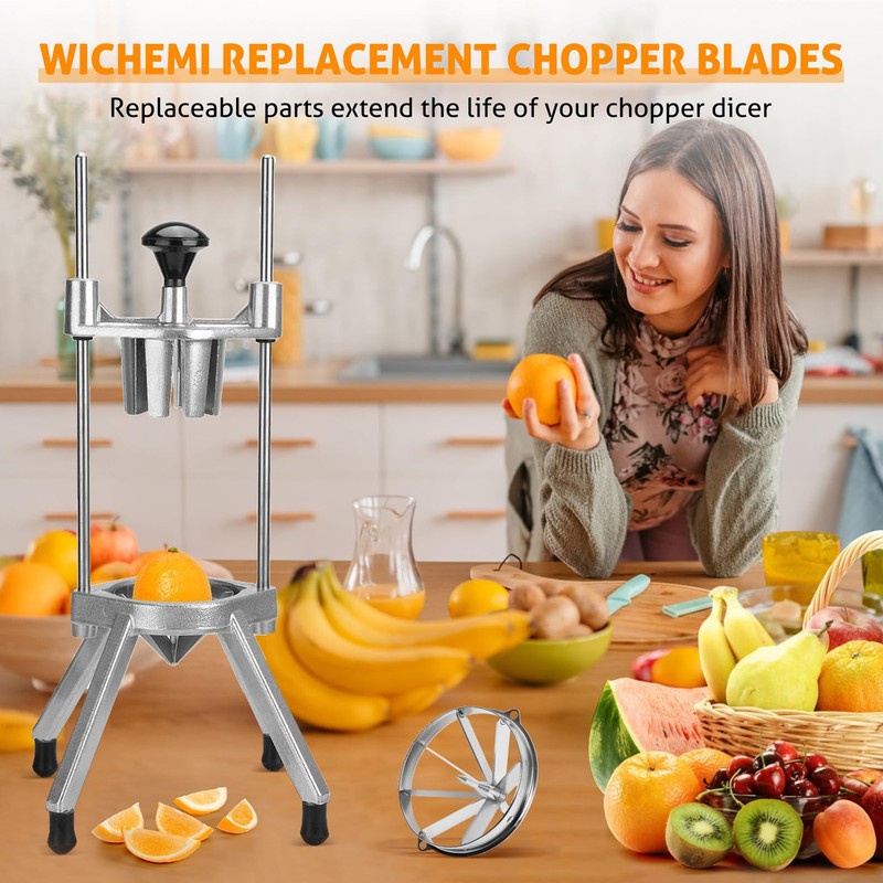 Fruit Cutter Blade Ergonomic Detachable Stainless Steel Sharp Apple Cutter