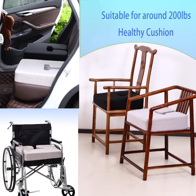 COMFelicify Extra Thick Office Chair seat Cushion, Back and Hip