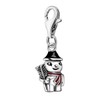 Quiges Silver-Plated Winter Spirit Motif Charm Pendant with Lobster Clasp