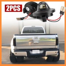 CARLCROSS 2×For Ford F150 F250 F350 1999-2016 Accessories LED Rear License Plate Tag Light