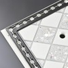 YNQIZKI Bling Outlet Covers Wall Plate Silver Sparkle Receptacle Cover,Single