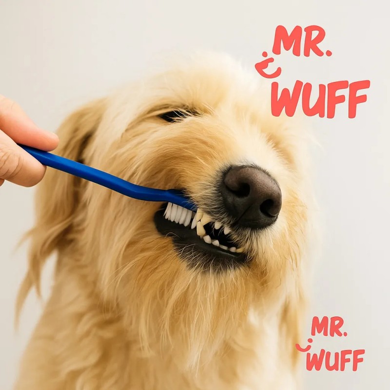 Cepillo Dientes Para Perro Gato 3 Pzas Doble Cabezal Mr