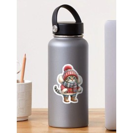 CAT Bundled Beans Sticker by C Autumn Trapp Original Art 3" x 3"