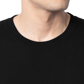 Fruit of the Loom Men's Eversoft Cotton T-Shirts (S-4XL), Pocket-2 Pack-Black, Large