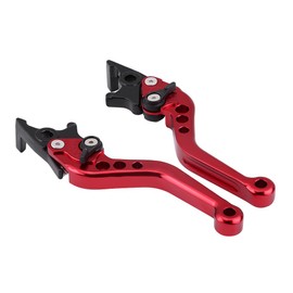 Bediffer Double Disc Engine Brake Levers Engine Brake Clutch 1 Pair CNC Aluminum Engine Alloy Brake Lever Universal[red],Pedal,Pedals and Accessories