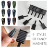 WOKOTO 60 PCS Cat Eye Magnet For Nails Multiple Style