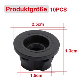 Pack of 10 Rubber Motor Cover Mounting Element Motor Cover Grommets for CLS GLK ML SLK Sprinter Valente Viano Vito, 6420940785, Black