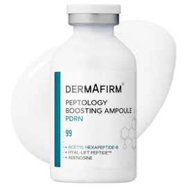 DERMAFIRM Peptology PDRN Boosting Ampoule - GLASS SKIN and Anti-Aging Serum with 80,000ppm PDRN & Peptide - Wrinkle Improvement - Korean Skincare