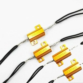 TDR 4pcs LED Indicator Load Resistor Relay Flasher Motorcycle Turn Signal Flash Rate Adapter 25W 6 Ohm Load Resistors for LED Turn Signal