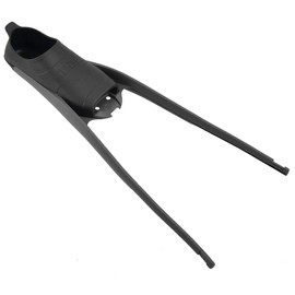SEAC Motus Foot Pocket for Long Blades, Perfect for Freediving and Spearfishing Fins, Black, 8-8.5