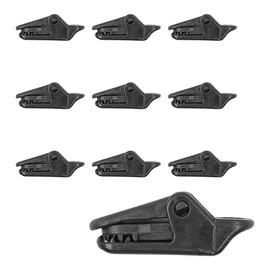 ZONADAH 10Pcs Tent Clip Awning Clip Clamp Tarp Set Black Plastic Clamp Tent Clip Tool Windproof Rope Fixed Clip for Outdoor Camping Awning Canopy Tarpaulin