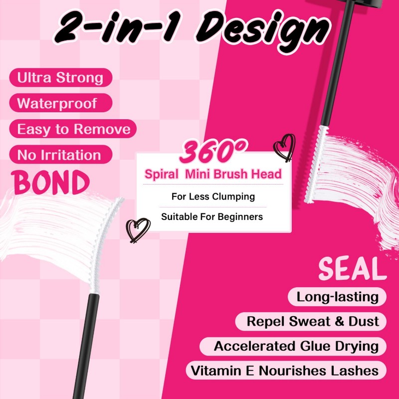 PRO Lash Bond and Seal Clear Cluster Lash Glue &