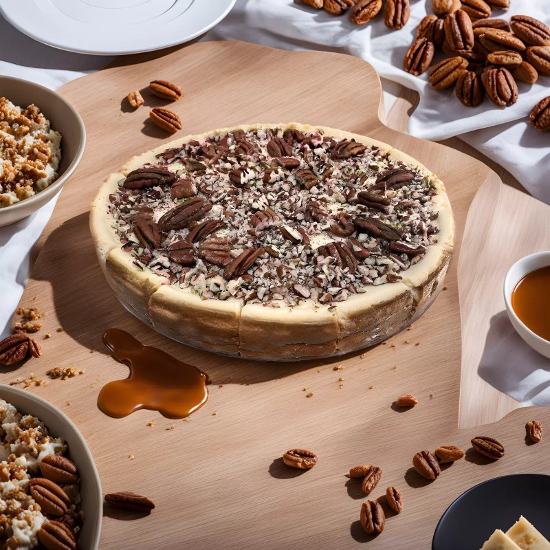 Andy Anand Caramel Pecan Cheesecake 9" - Fresh Made, Shipped