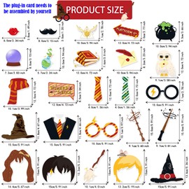 BDSHUNBF Pack of 24 Photo Props, Party Photo Booth Props, Photo Booth Props, Photo Box Accessories, Photo Booth Props, Funny for Birthday Party