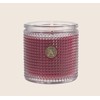 Aromatique Vanilla Rosewater Textured Glass Scented Jar Candle