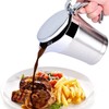 Double Insulated Sauce Jug with Hinged Lid,Ideal Stainless Steel Gravy
