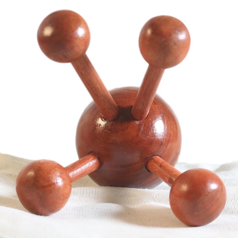 Rosewood Massage Spider - Handmade Massager, Massage Spare, Massage Roller