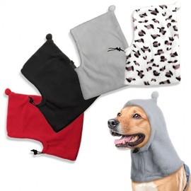 Pet Dog Balaclava Hat - Warm Head Cover for Autumn lf2514 Free Size / S 26*20.5cm Black 3ea