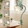 WERFOP Flower Desk Lamp with Clamp, 3 Color Modes Flower