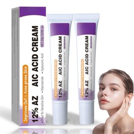 2Pcs 12% Acid Serum Cream - Dark Spot Remover for Face & Acne Treatment, Acne Cream Skin Care with Niacinamide & Hyaluronic Acid, Reduces Redness & Balances Skin Tone, Suitable for All Skin Types, 20g