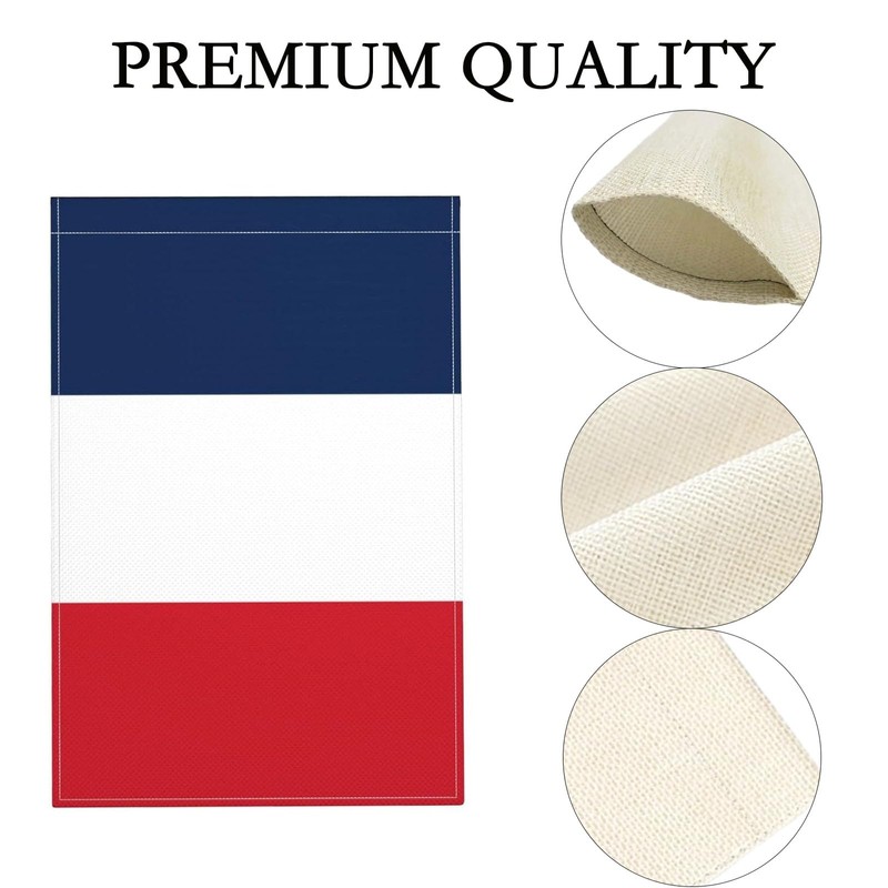 French Flag Small Mini France Garden Flags 12x18 Double Sided