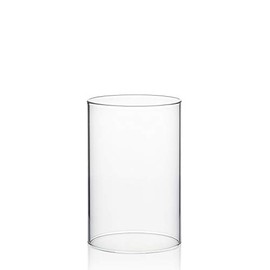 WGVI Clear Hurricane Candleholder,Glass Chimney for Candle Open Ended, Chimney Tube of Sizes in Various for Choice, 4" Wide x 6" Tall