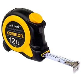 Komelon SL2912; 12' x 5/8" Self-Lock Speed Mark Tape Measure, Yellow