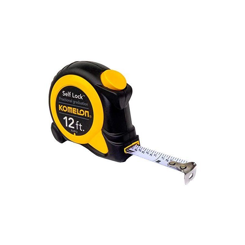Komelon SL2912; 12' x 5/8" Self-Lock Speed Mark Tape Measure,