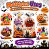 Yarratech 100 Piezas Bolsas de Dulces de Halloween, Bolsitas de
