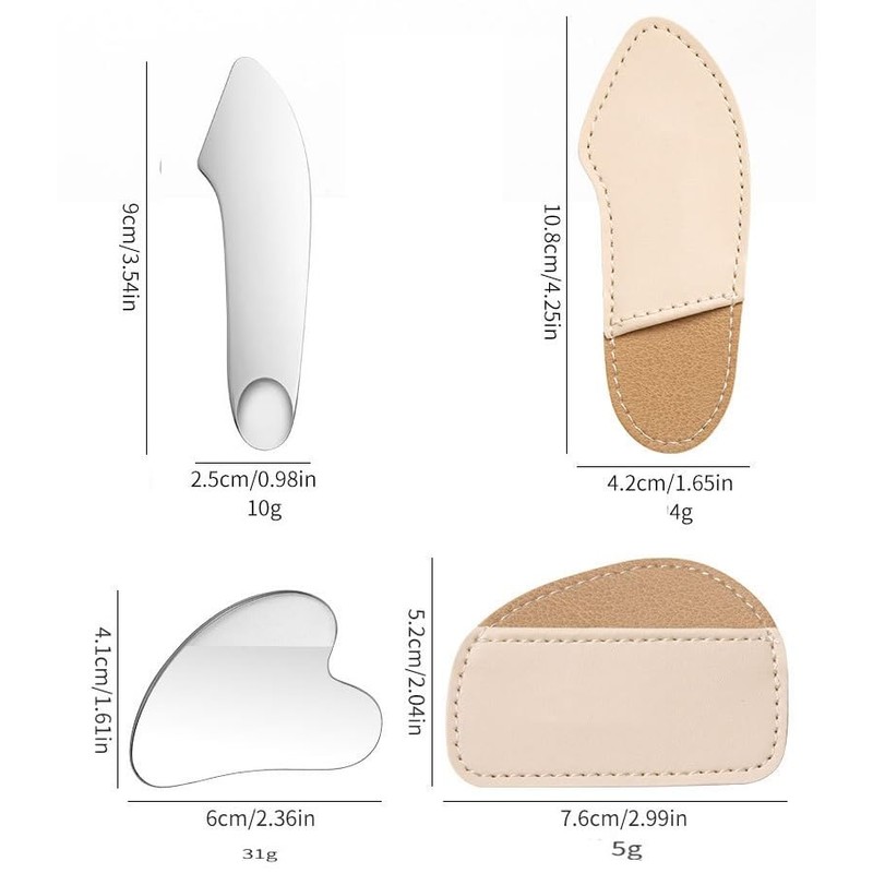 Stainless Steel Gua Sha Facial Tools Guasha Tool for Face
