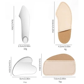Stainless Steel Gua Sha Facial Tools Guasha Tool for Face Metal Gua Sha Guasha Beauty Tool for Body Eyes Neck Massager Makeup Spatula Cosmetic Spatula (Silver)