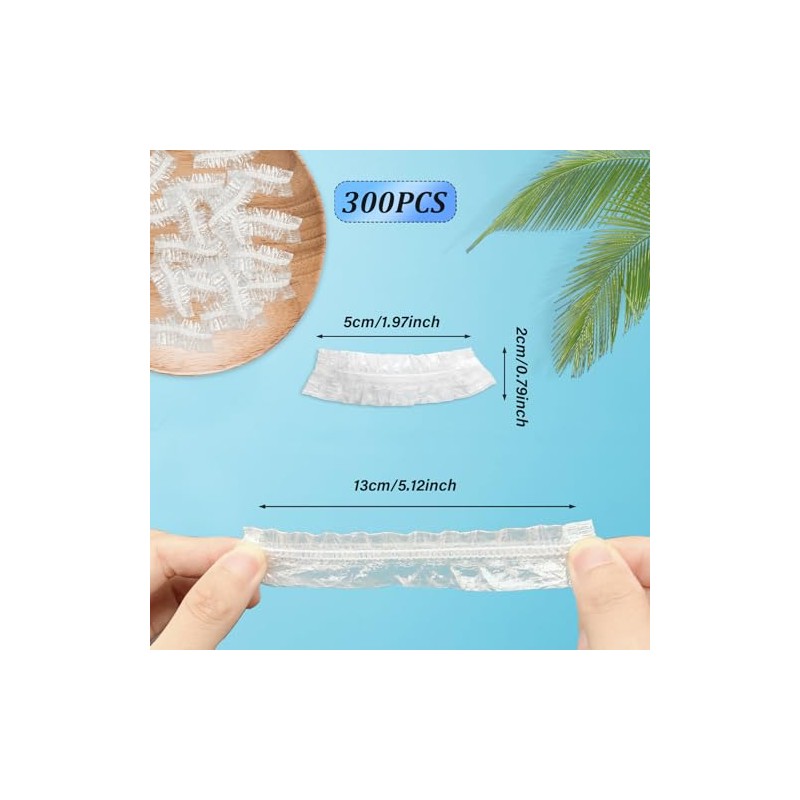 300 piezas desechables transparentes para los oídos, protectores de ducha,