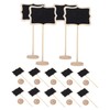 Operitacx 15pcs Mini Chalkboards with Stand Rectangle Blackboard Signs for
