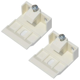 2pcs Mount Bracket Holder for Pleated and Cellular Shades Headrail Support Bracket Clip White Plastic for Wide Beam Folding Blinds