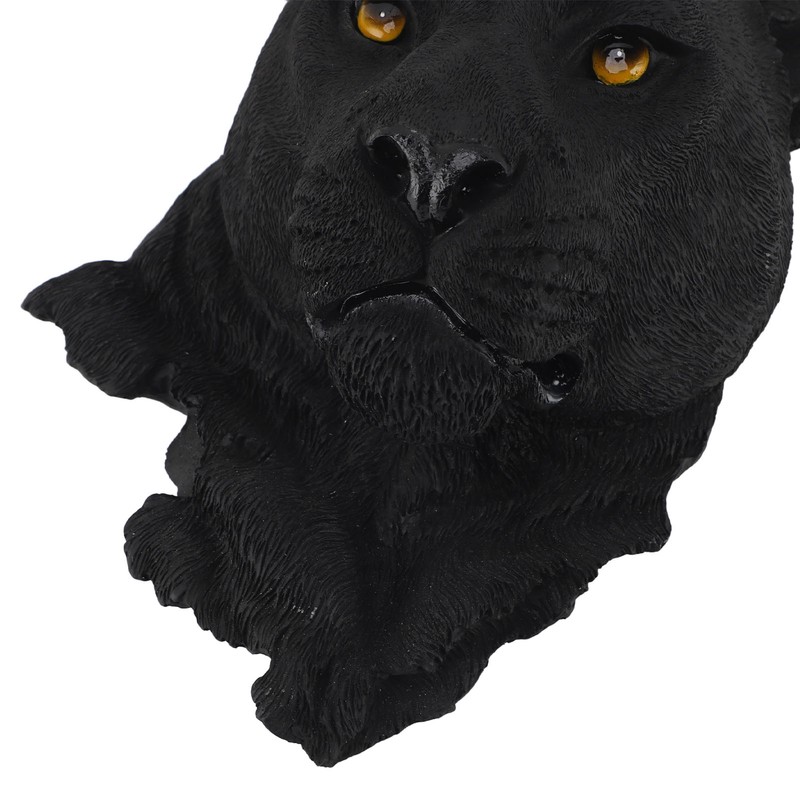 3D Simulation Animal Head Statues Wall Decor Resin Unique Exquisite