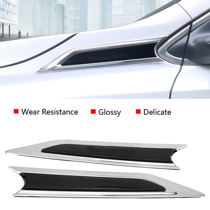 2 pcs Car Side Body Hood Emblem Cover Trim for
